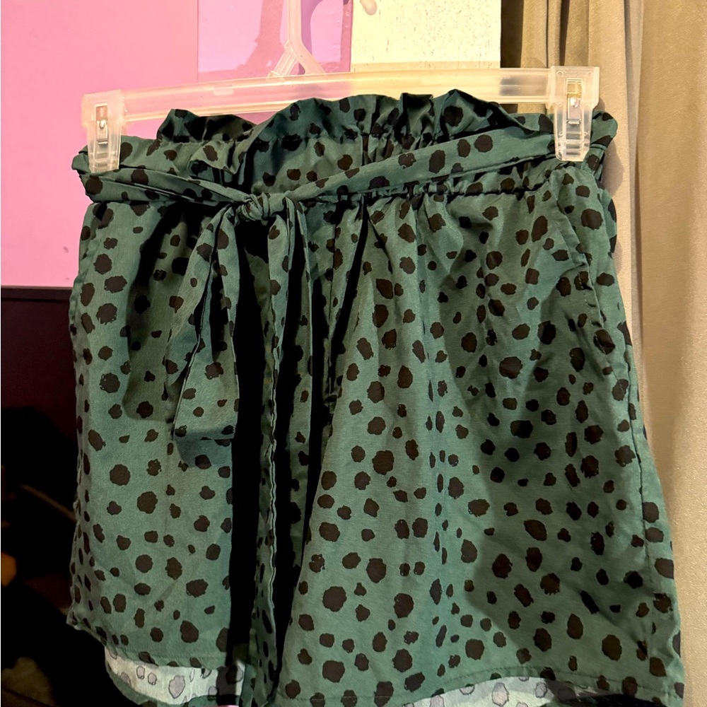 Green shorts